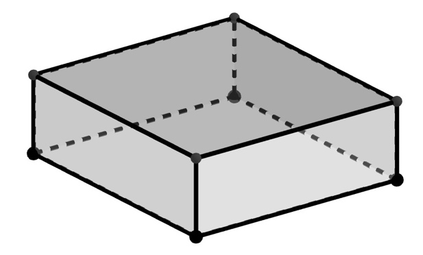 A close-up of a triangle Description automatically generated with low confidence